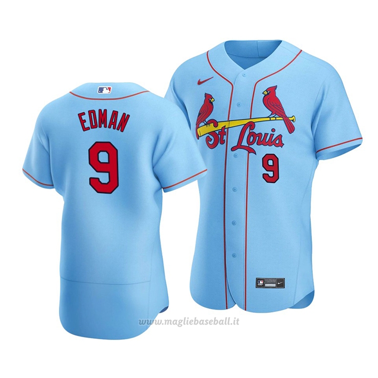Maglia Baseball Uomo St. Louis Cardinals Tommy Edman Autentico Alternato Blu